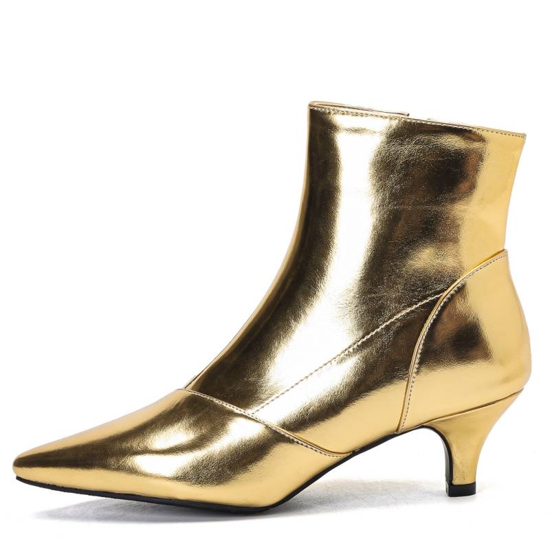 Women'S Shoes Size 12 - Elegant Women's Ankle Boots Luxury Gold
