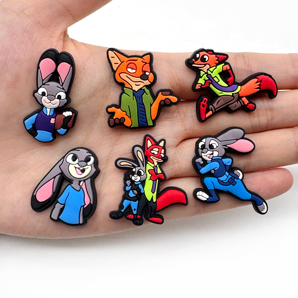 20pcs set cartoon Zootopia ser - Croc Style Clog ulasan dan harga