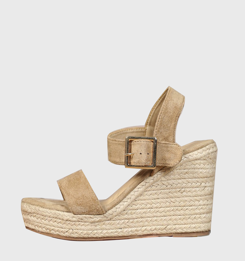 LIHUAMAO jute outsole pumps sh - Espadrille Wedge Shoes ulasan dan harga