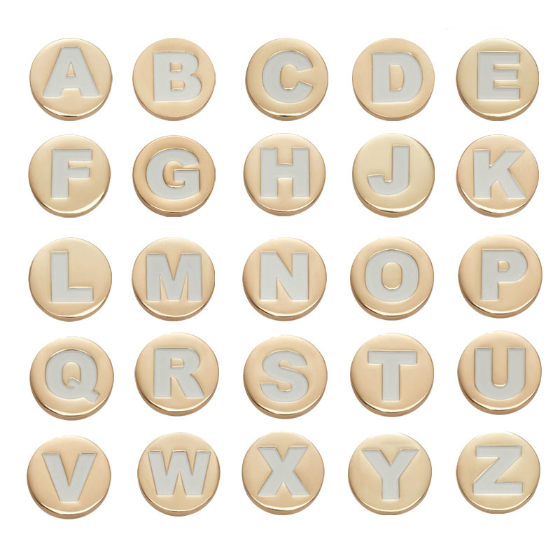 Bling Gold  Letter Shoe Charms - Croc Style Clog ulasan dan harga
