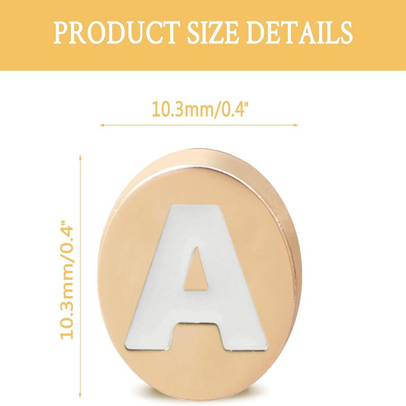 Bling Gold  Letter Shoe Charms - Croc Style Clog ulasan dan harga
