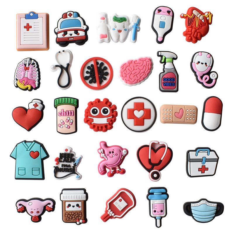 Nursing Shoe Charms for Crocs  - Croc Style Clog ulasan dan harga