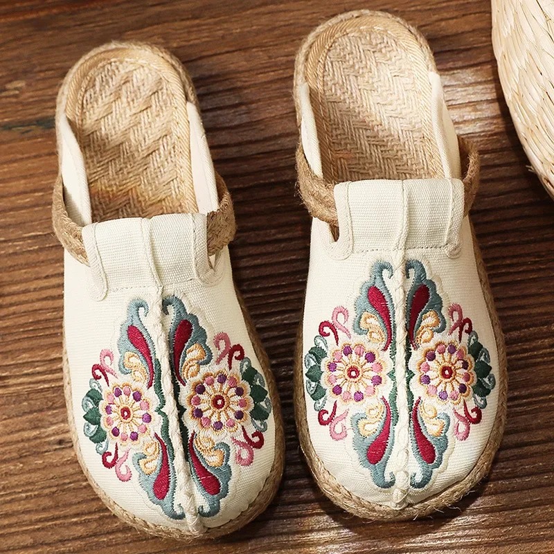 Women Casual Linen Handmade Em - Women'S Shoes Vegan ulasan dan harga