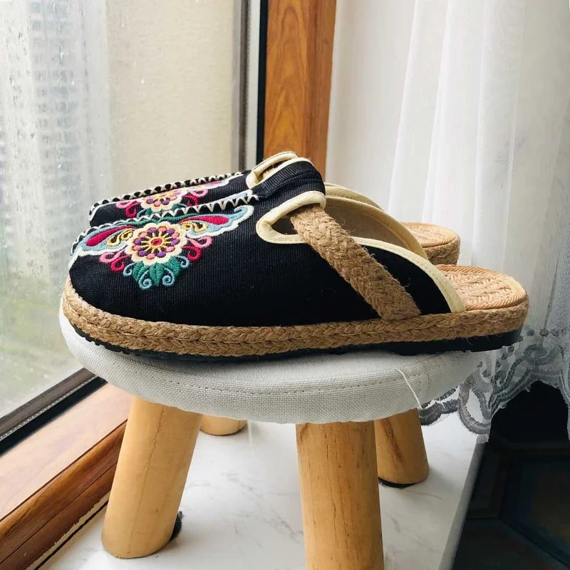 2024 Women Casual Linen Handma - Women'S Shoes Vegan ulasan dan harga