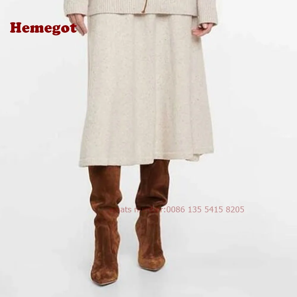 Vegan Suede Wide Calf Knee Hig - Women'S Shoes Vegan ulasan dan harga