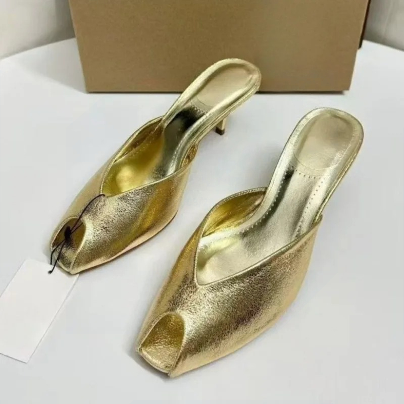 Women's Pumps Designer Gold Wo - Women'S Shoes Peep Toe ulasan dan harga
