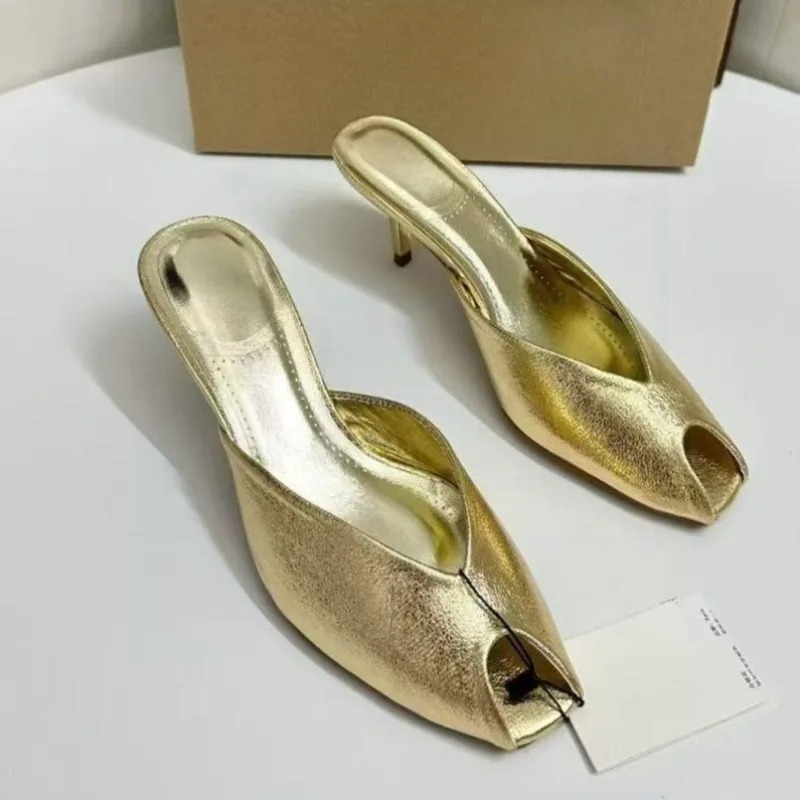 Women's Pumps Designer Gold Wo - Women'S Shoes Peep Toe ulasan dan harga