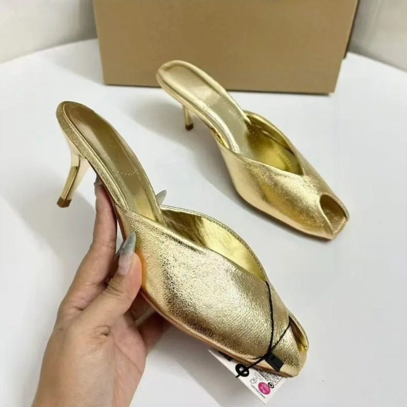 Women's Pumps Designer Gold Wo - Women'S Shoes Peep Toe ulasan dan harga